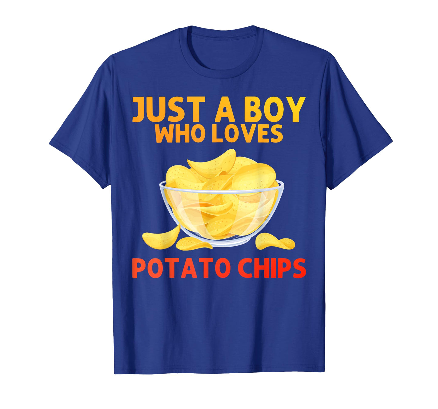 Funny Potato Chips Art For Men Boys Kids Bag Of Chips Lover T-Shirt