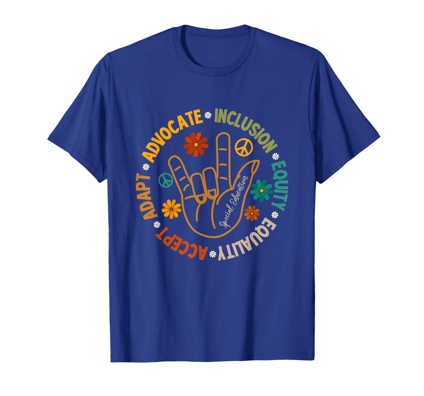 Accept Adapt Advocate Inclusion Equity Equality T-Shirt