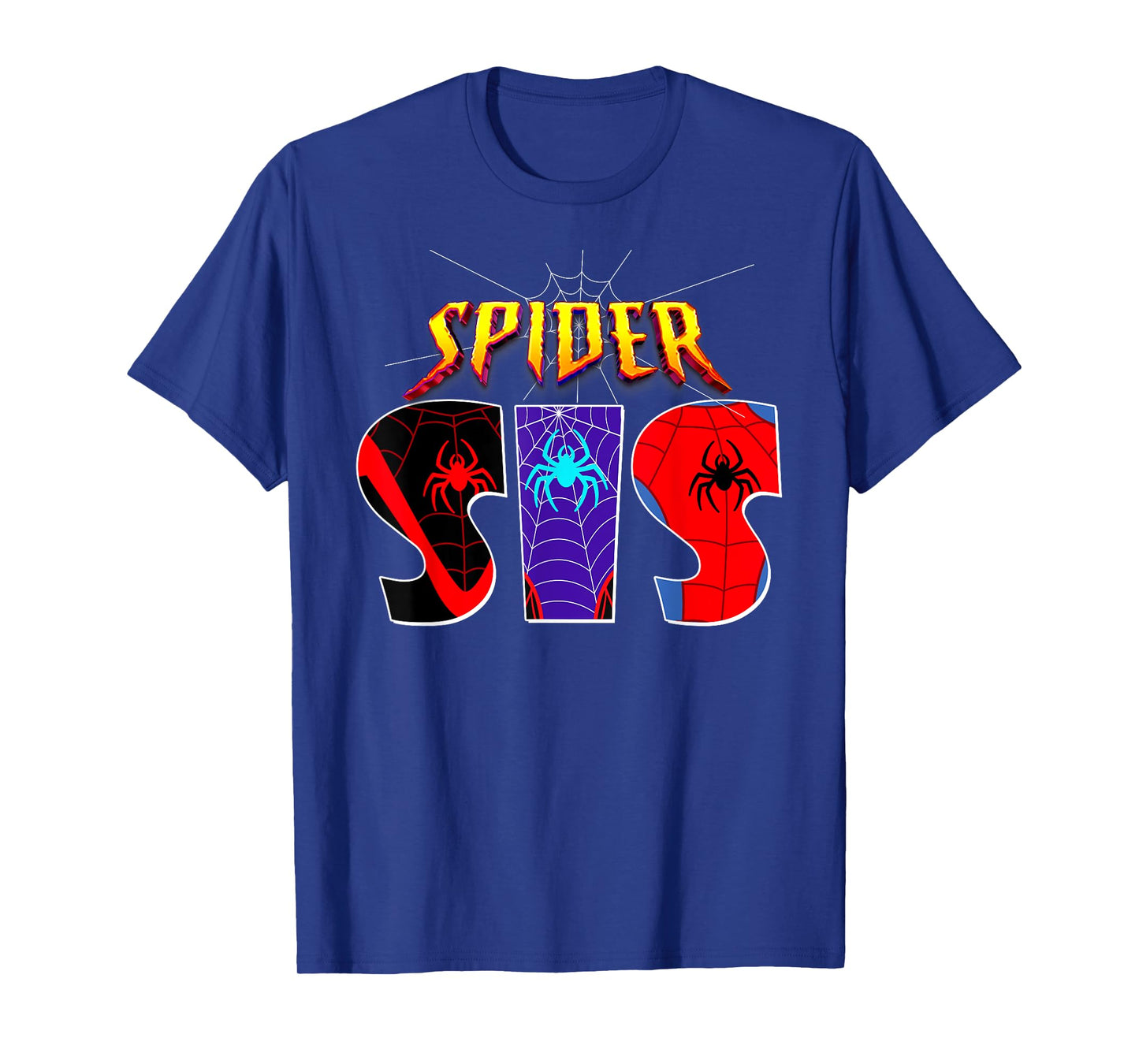 Cool Spider SIS Tee: Funny Birthday Spider Sister Kids Girls T-Shirt