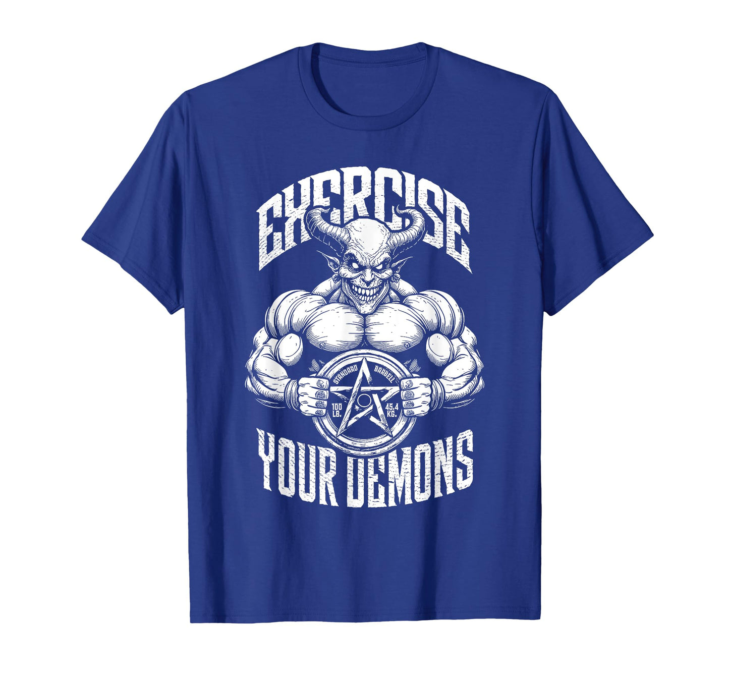 Exercise Your Demons Funny Gym Satanic Gothic Devil Workout T-Shirt