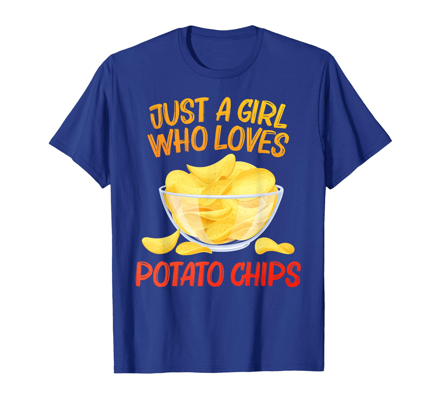 Funny Potato Chips Design For Women Girls Kids Bag Of Chips T-Shirt