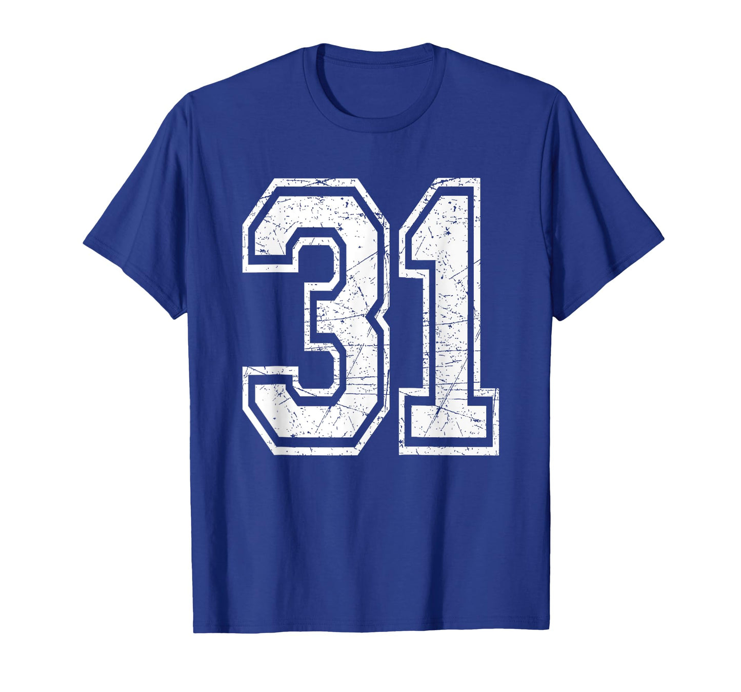 Number 31 Varsity Sports Team Jersey 31st Birthday T-Shirt
