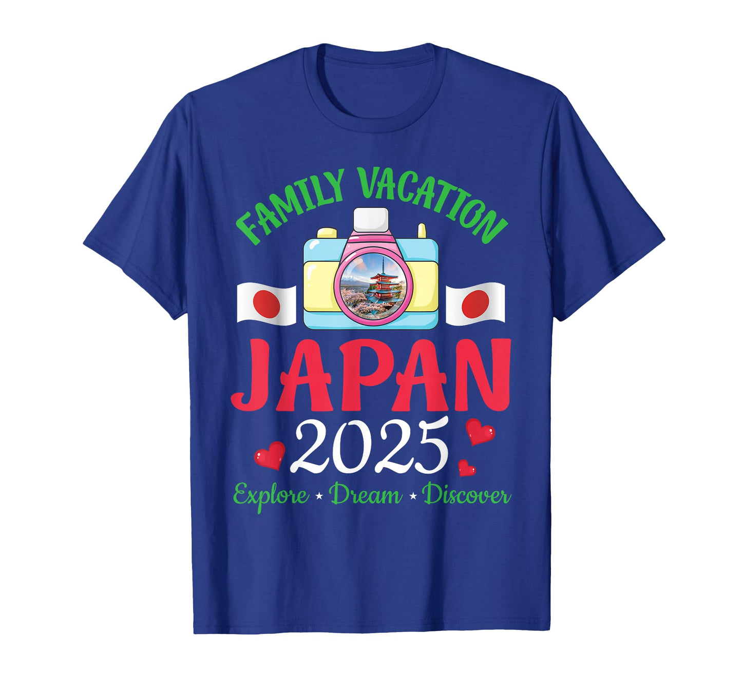 Family Vacation Japan 2025 Explore Dream Discover Travel T-Shirt