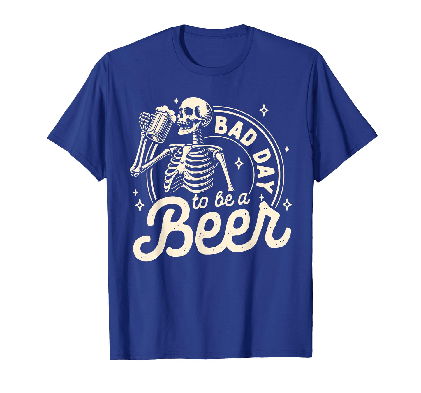 Vintage Dad Funny Skeleton Drinking Mens Halloween T-Shirt