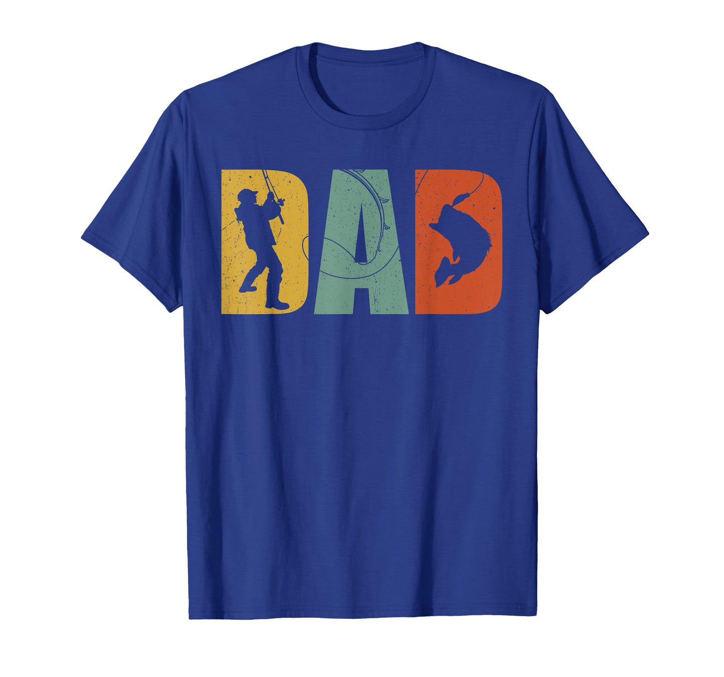Vintage Fishing Dad Fathers Day Halloween Dad Costume Fisher T-Shirt