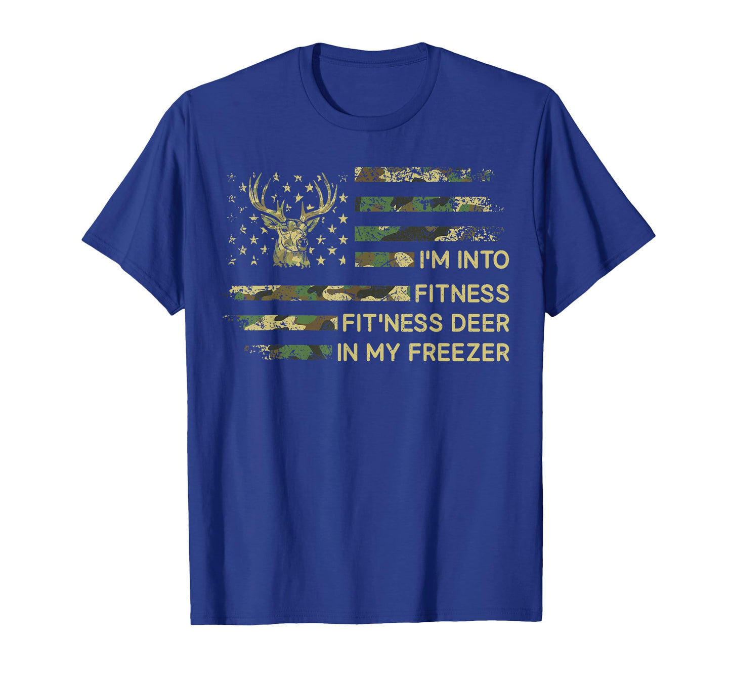 Mens Camouflage Hunting Dad Camo Deer Hunting Halloween T-Shirt