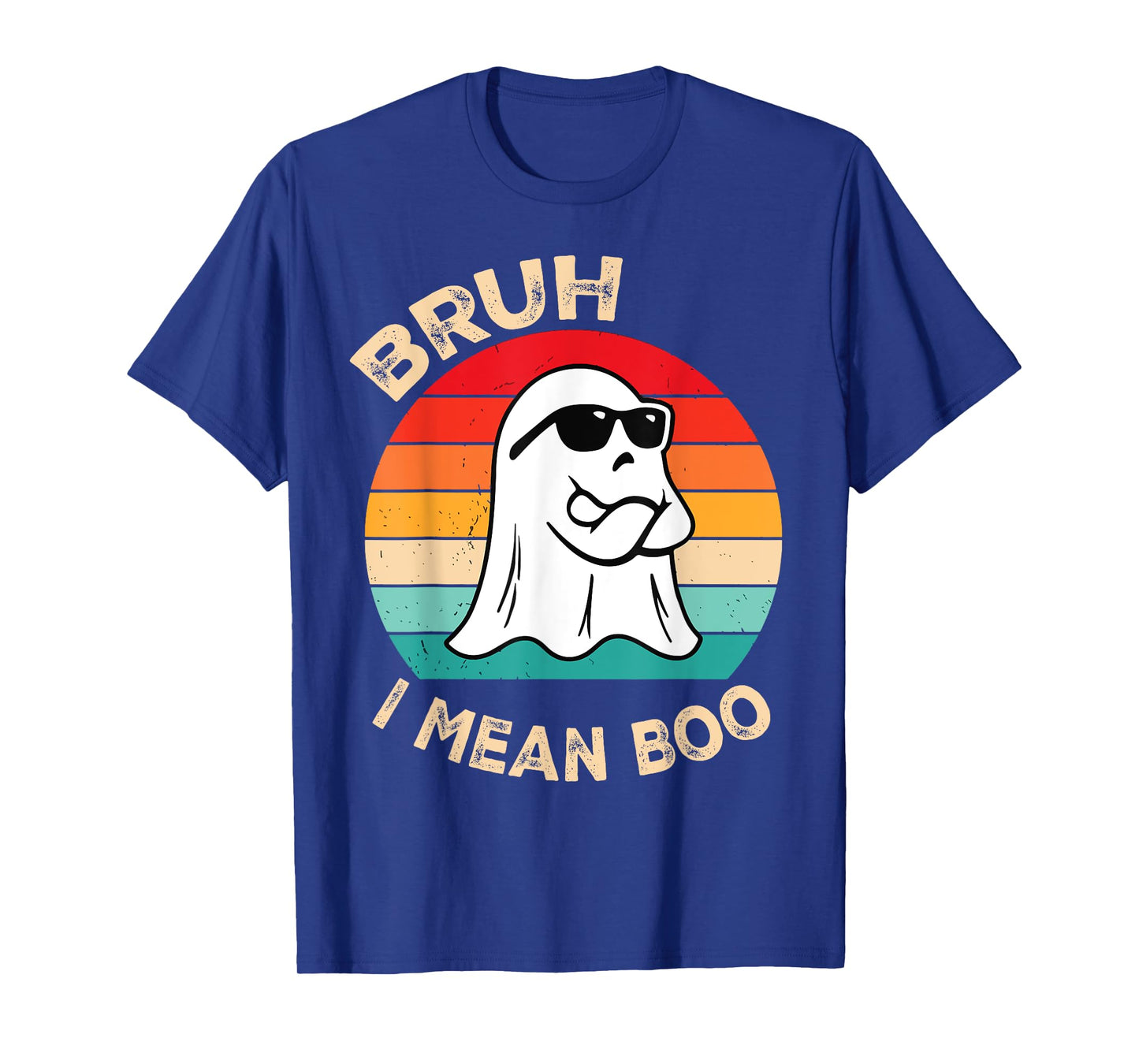 Bruh I Mean Boo Toddler Boys Kids Ghost Halloween Costume T-Shirt