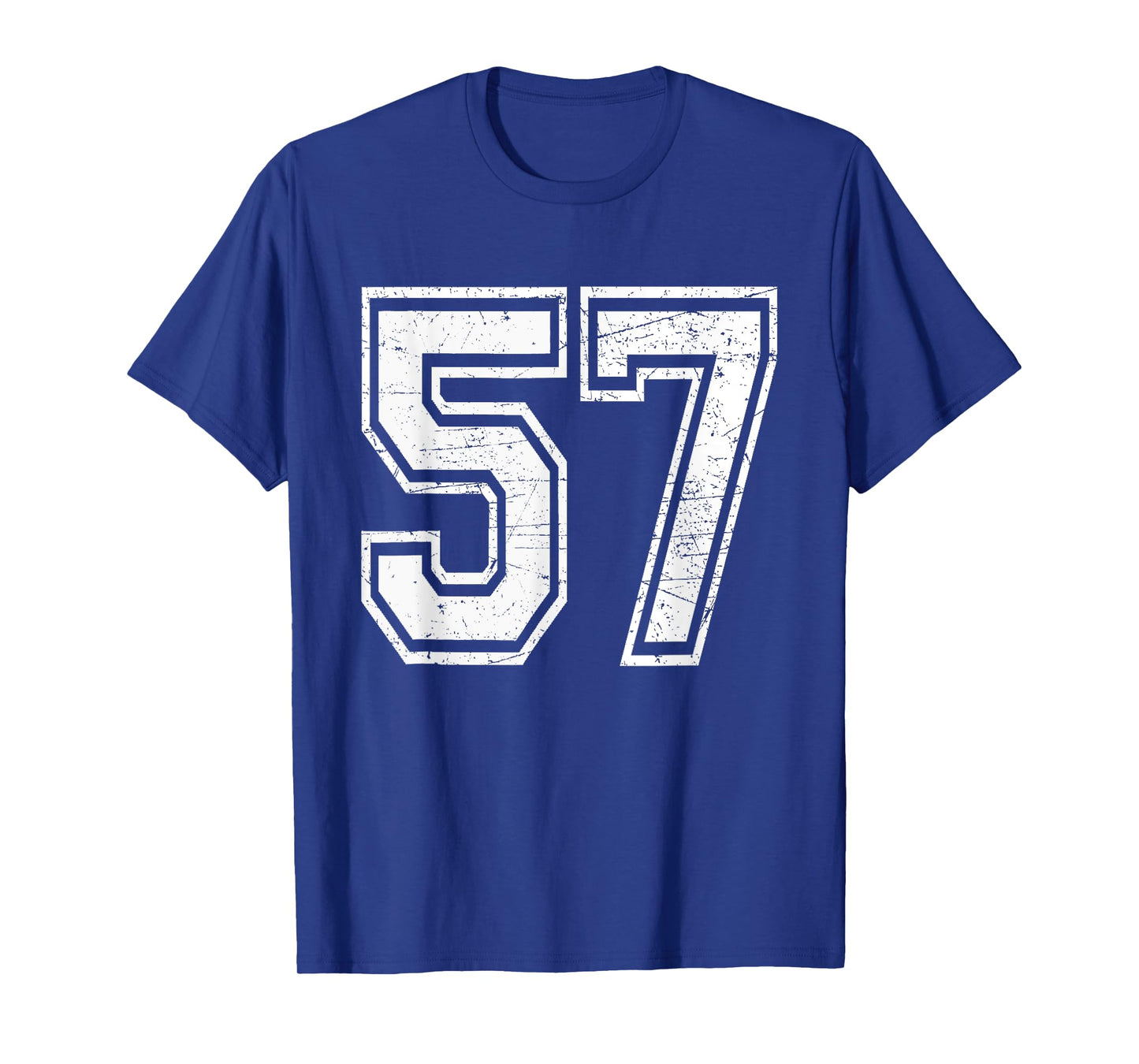 Number 57 Varsity Sports Team Jersey 57th Birthday T-Shirt