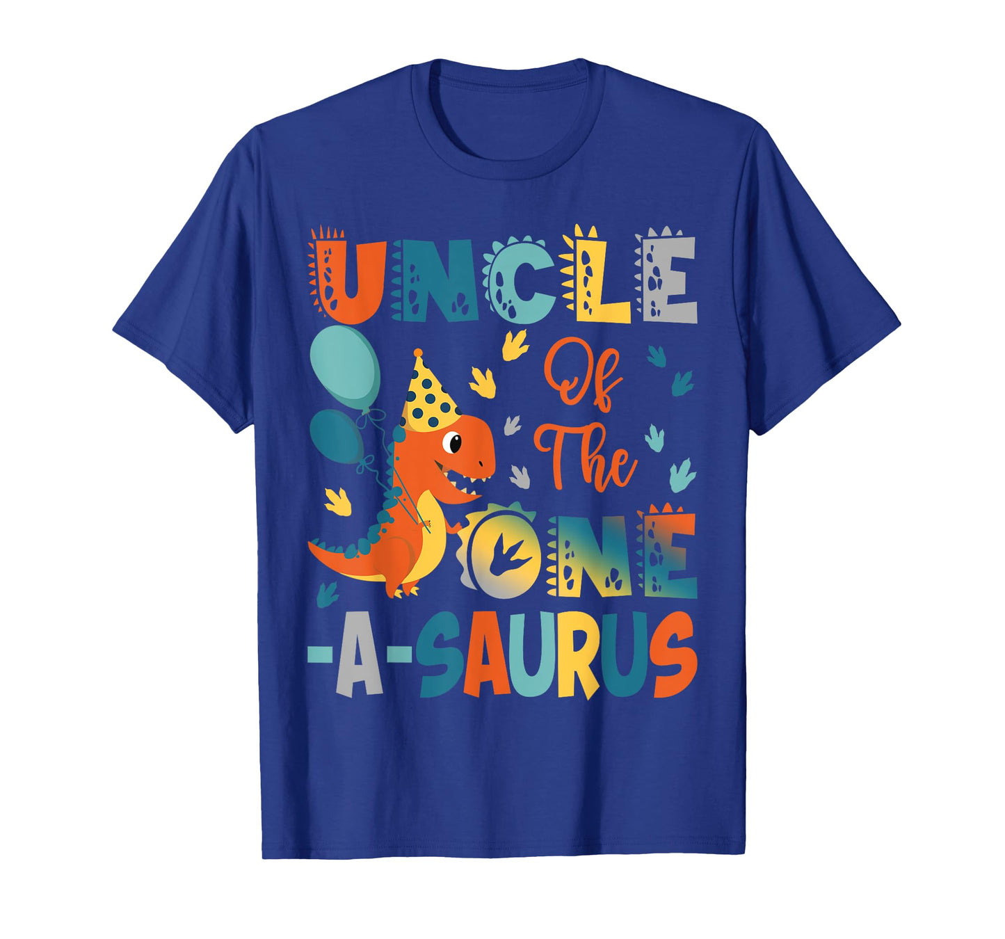 Uncle Of The One-A-Saurus 2Nd Birthday Dinosaur Party T-Shirt