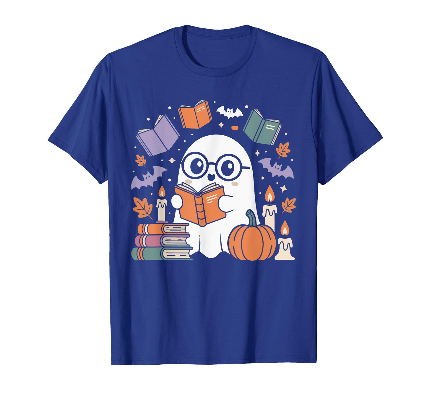 Spooky Librarian Ghost Costume For Book Lovers Men Women T-Shirt