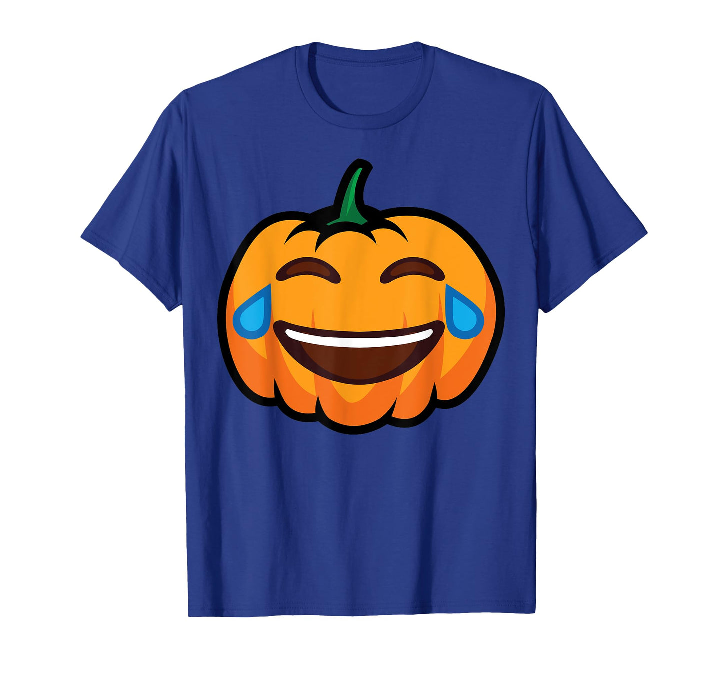 Pumpkin Two Eyes Wink Cry With Big Smile Halloween Costume T-Shirt