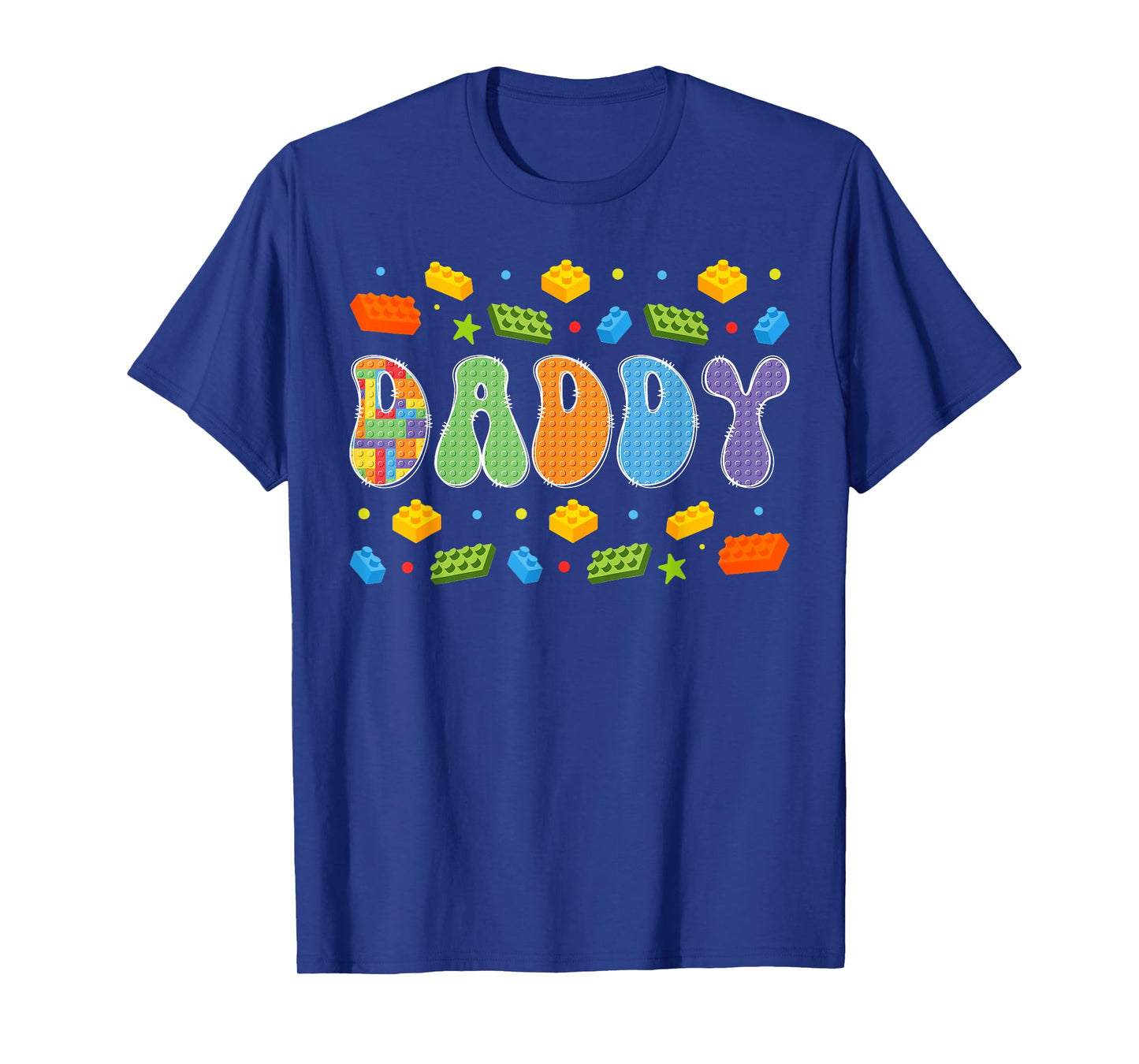 Daddy Building Bricks Block Master Builder Matching T-Shirt