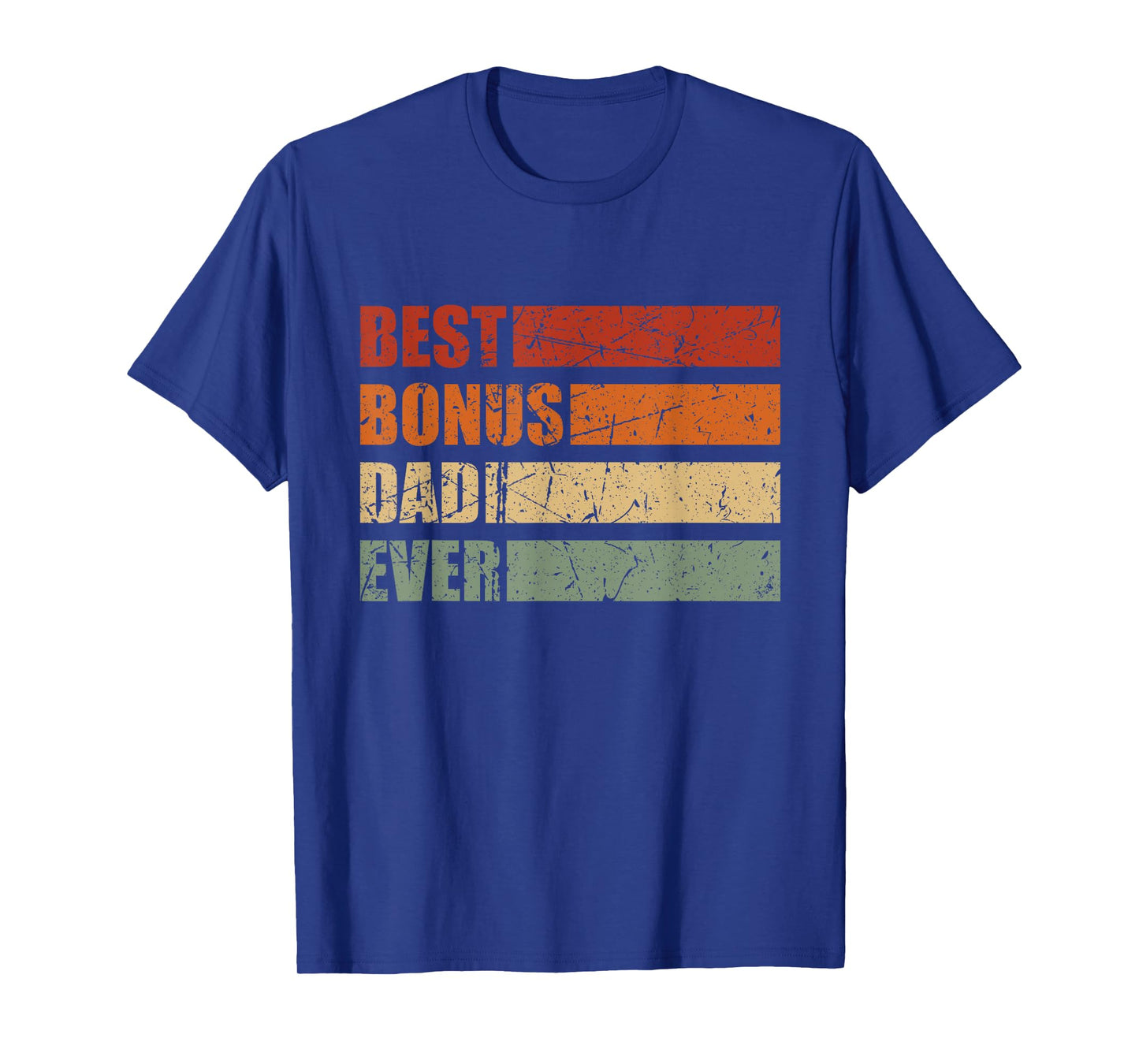 Vintage Best Bonus Dad Ever Stepdad Fathers Day Step Dad T-Shirt