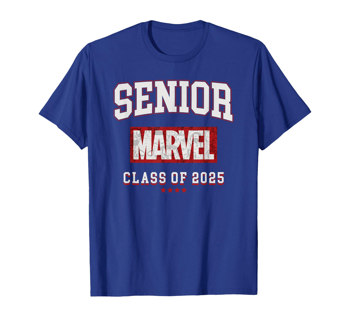 Marvel Comics Retro Classic Senior Class Of 2025 Graduation T-Shirt