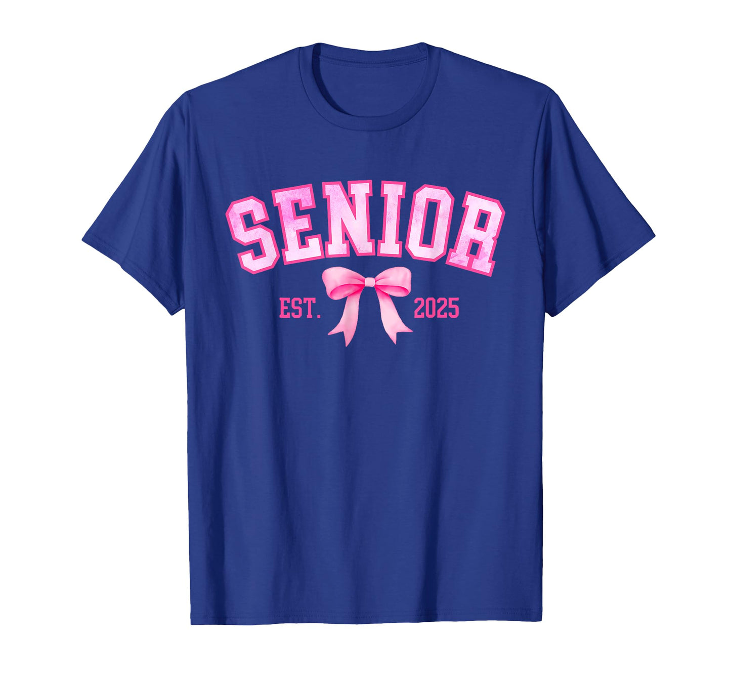 Senior 2025 Coquette Class of 2025 Pink Bows Retro T-Shirt