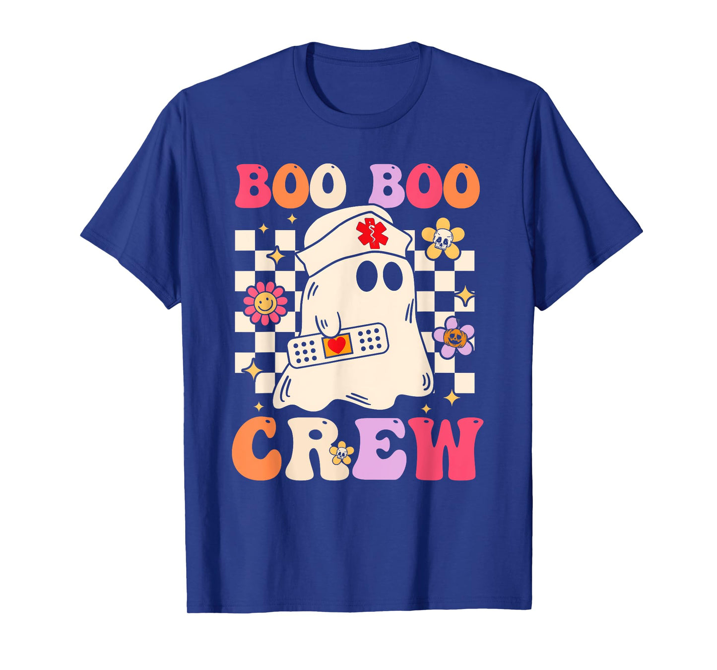Groovy Boo Boo Crew Nurse Ghost Paramedic Funny Halloween T-Shirt