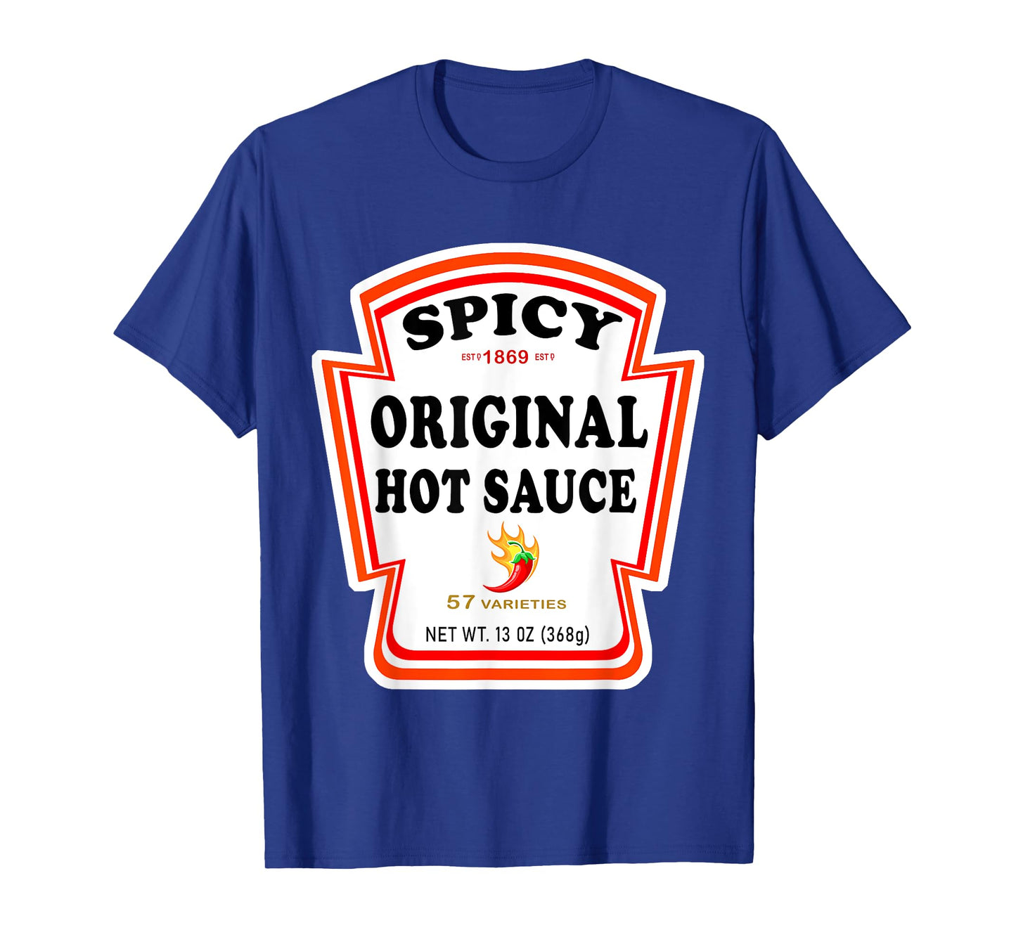 Spicy Chili Sauce Bottle Label Halloween Matching Costume T-Shirt