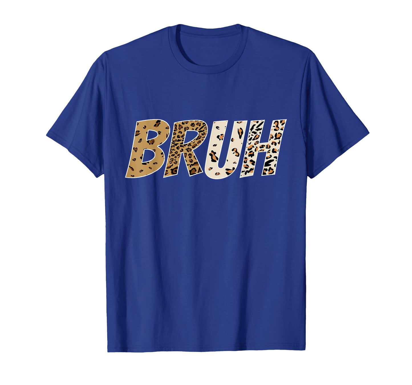 Leopard Cheetah Animal Print Tee Funny Bruh For Boys Girls T-Shirt
