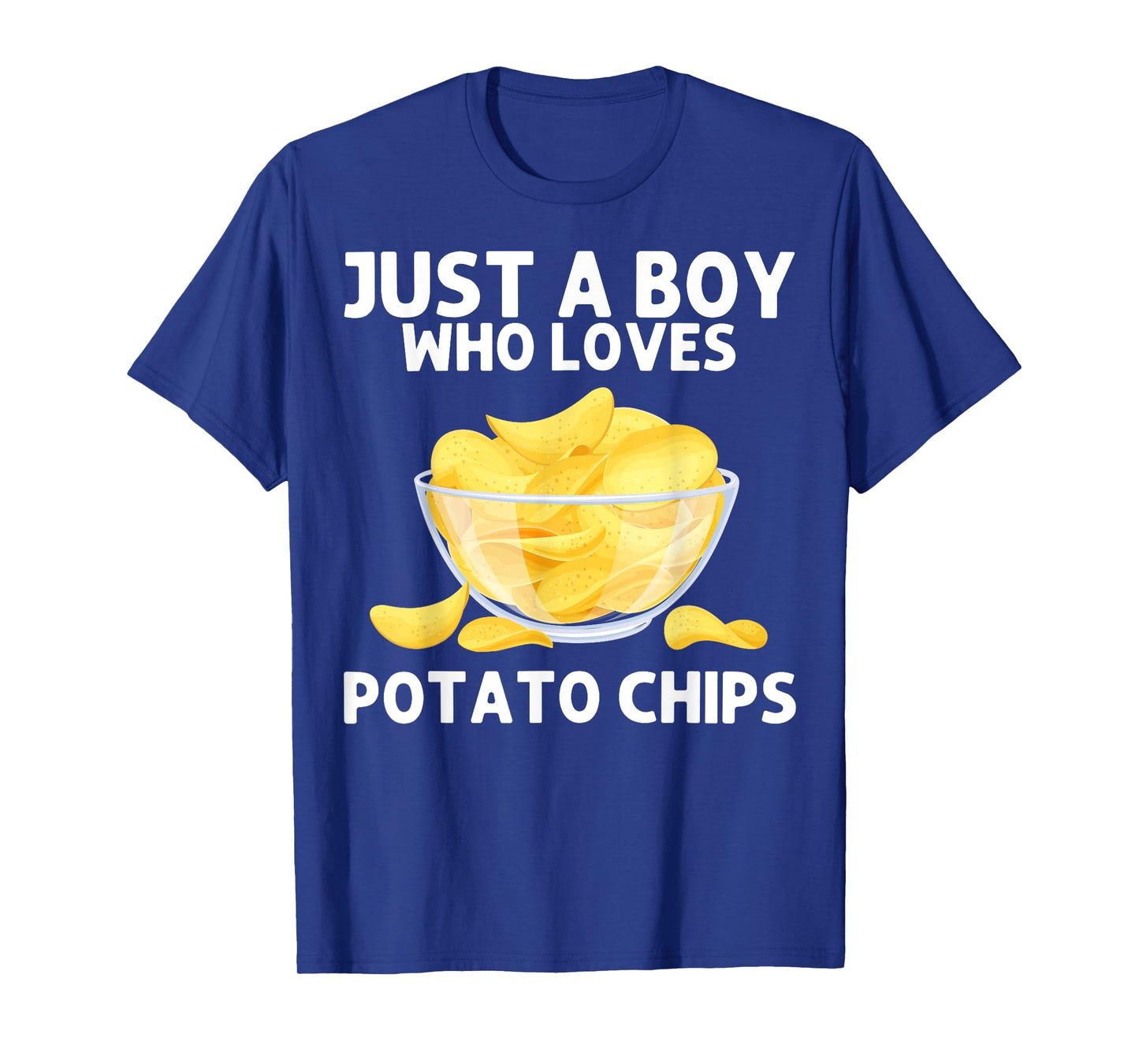 Funny Potato Chips Art For Men Boys Kids Bag Of Chips Lover T-Shirt