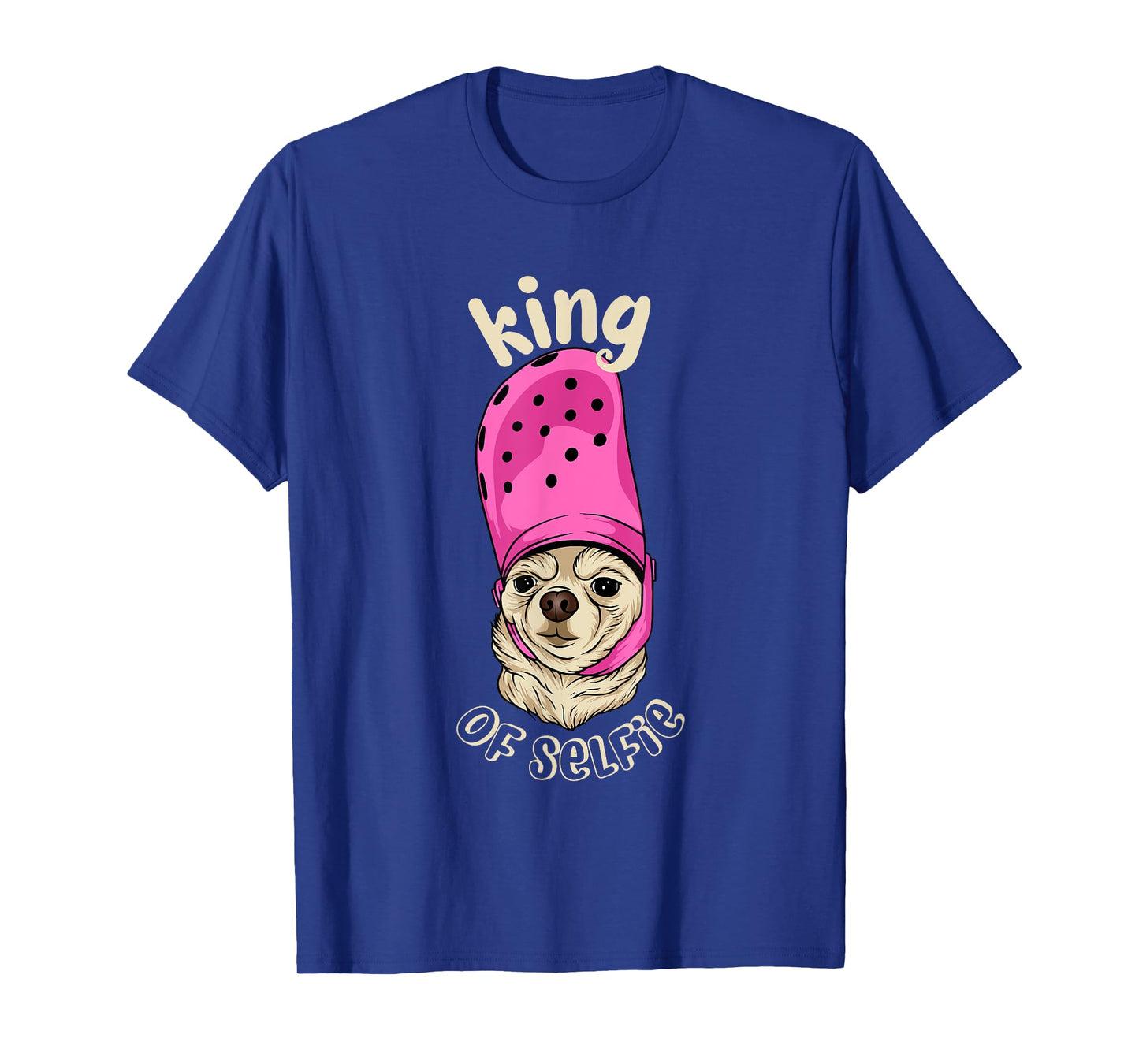 King Of Selfie Funny Meme Cute Dog T-Shirt