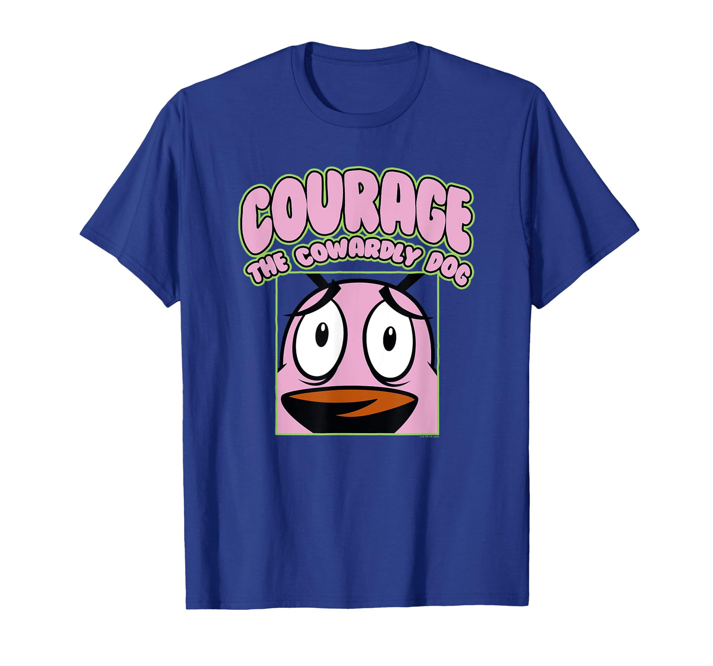Courage the Cowardly Dog Close Up Courage Cartoon T-Shirt