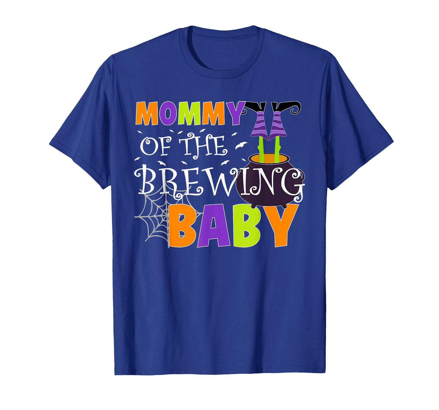 Mommy Of The Brewing Baby Halloween Witch Baby Shower T-Shirt