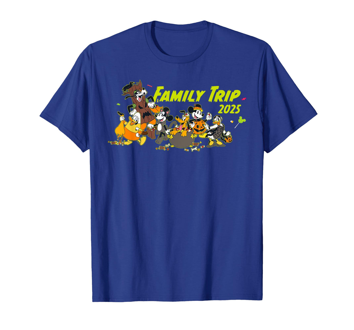 Disney Family Trip 2025 Halloween Costume Mickey & Friends T-Shirt