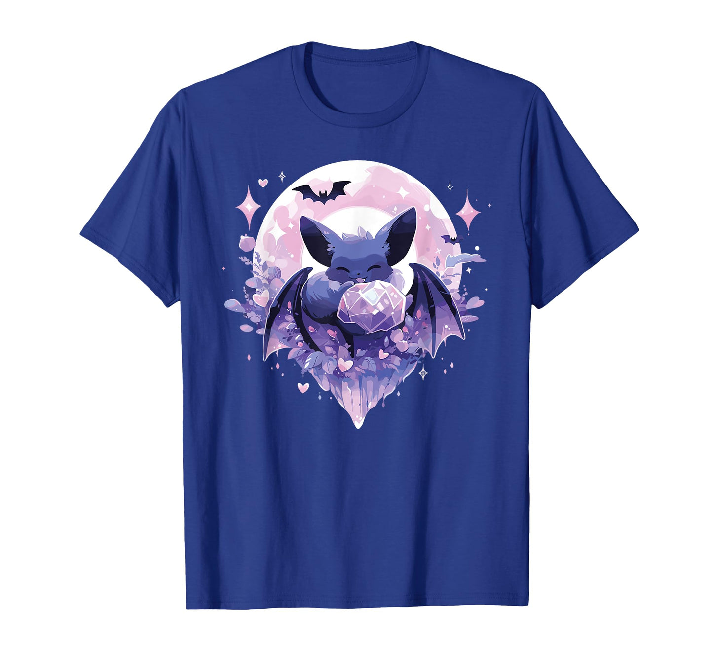 Cute Kawaii Witch Bat Crystal Alchemist Pastel Goth T-Shirt