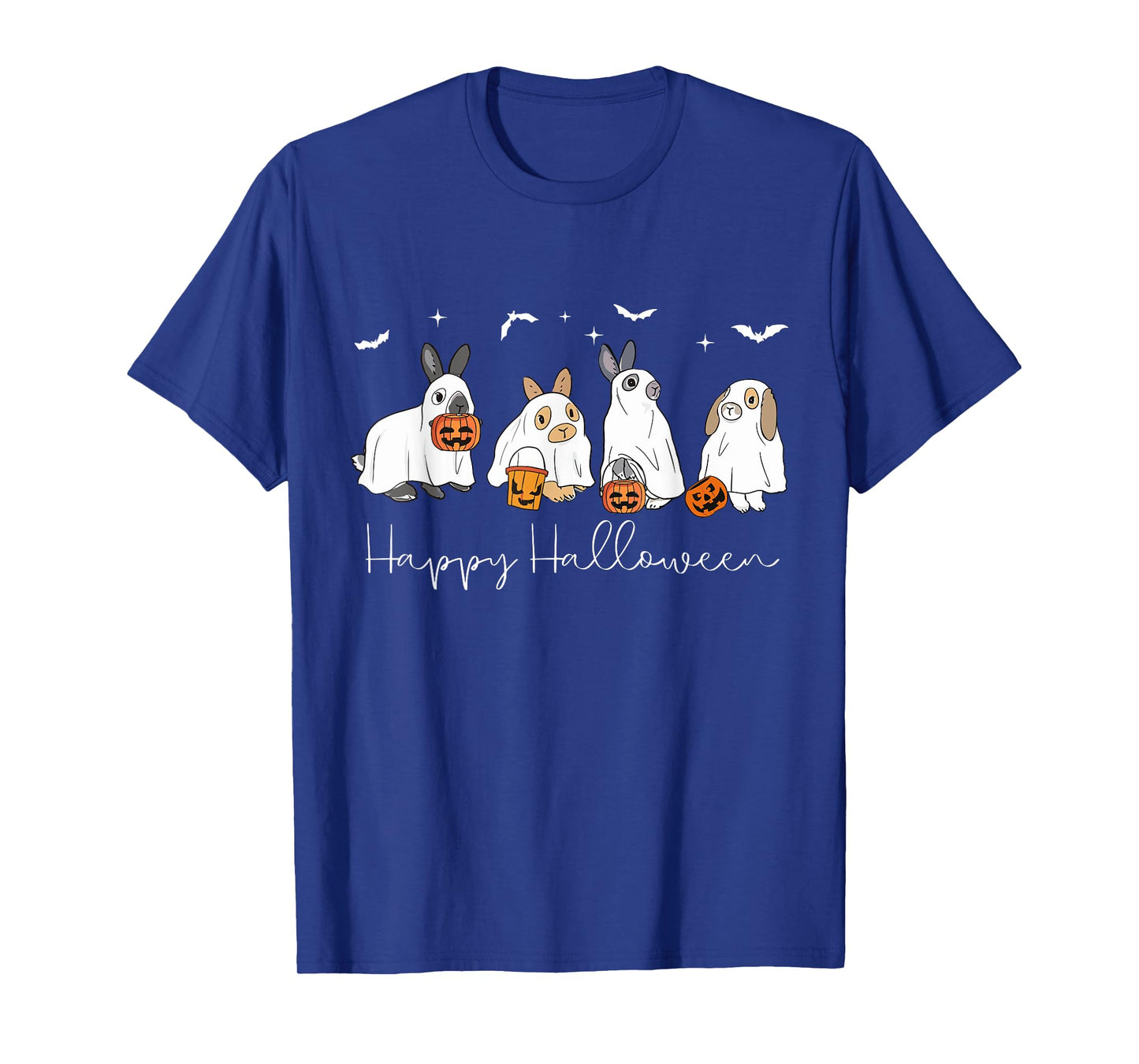 Happy Halloween Rabbit Ghost Bunny Lover Spooky Season T-Shirt