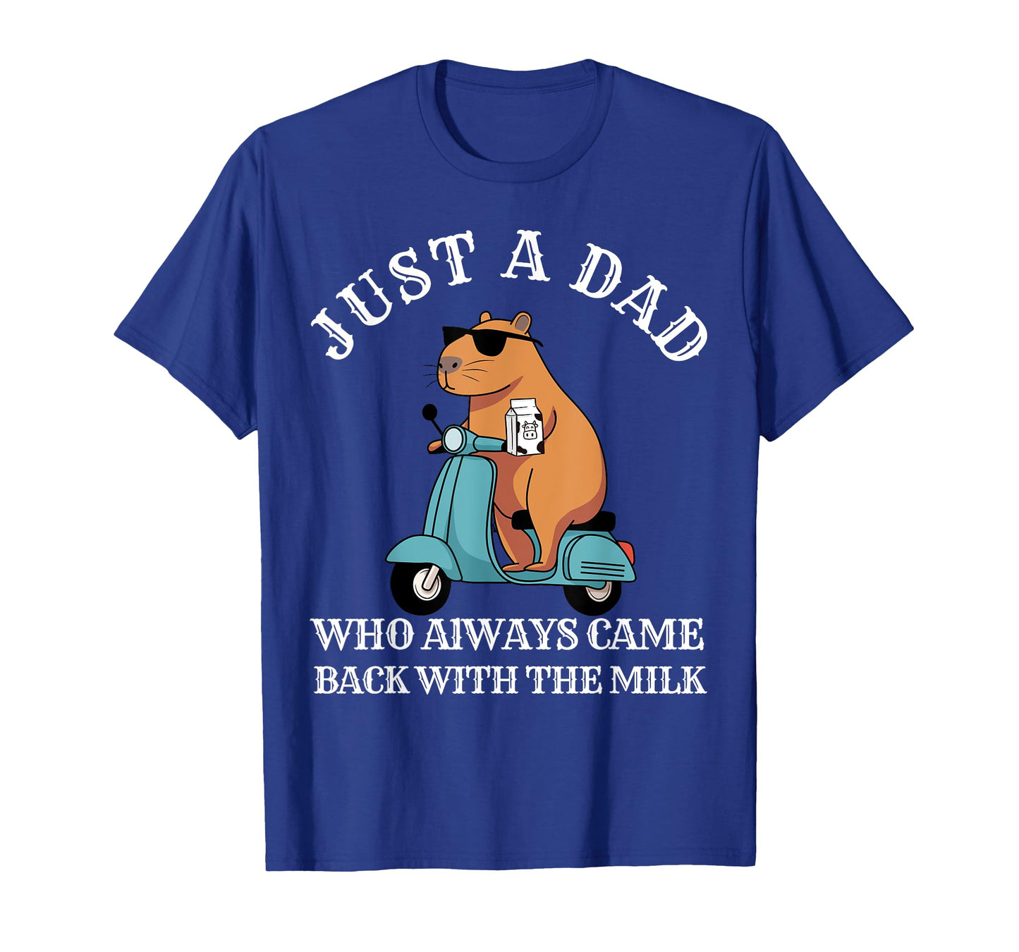 Just A Dad Who Always Came Back With The Milk Retro Fathers T-Shirt