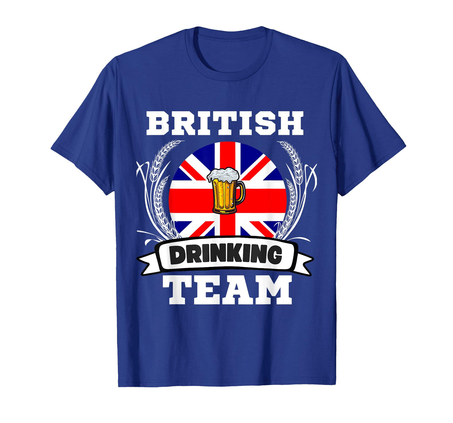 British Flag Drinking Team Funny Beer Heritage Month Party T-Shirt