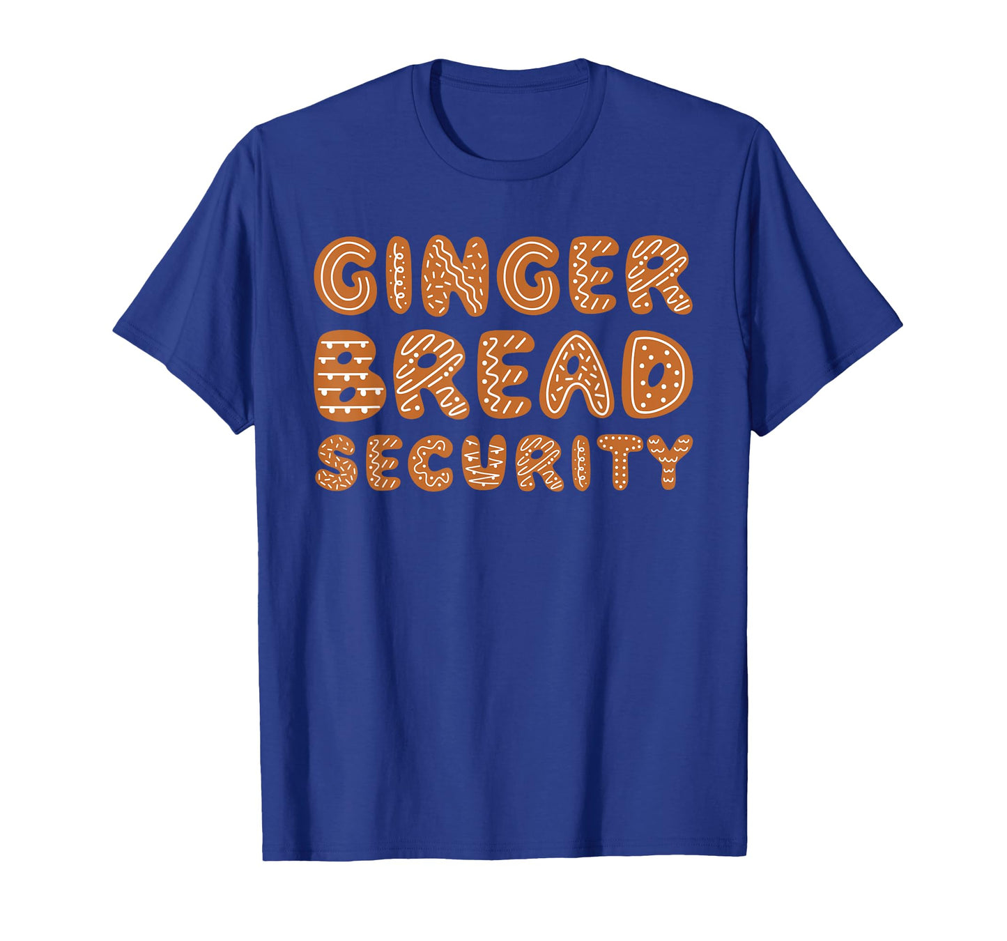 Gingerbread Security Family Christmas Costume Mom Dad T-Shirt