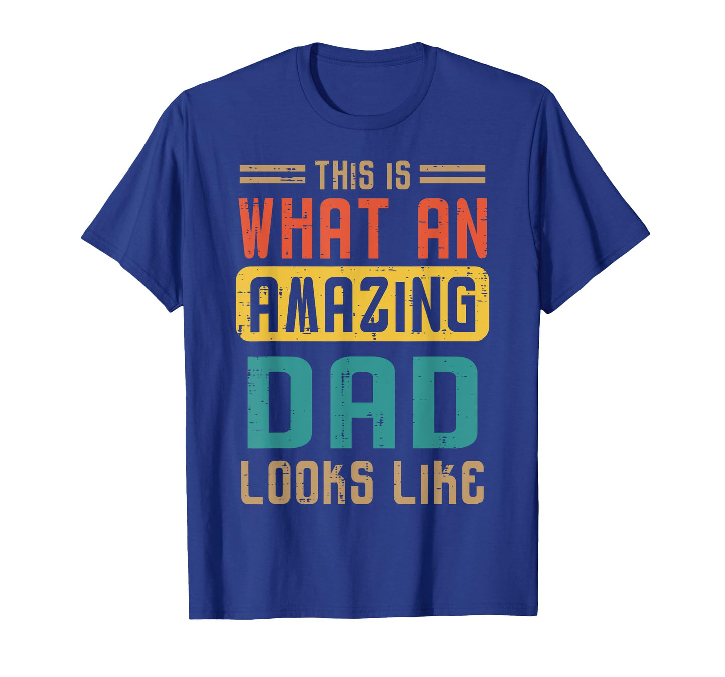 This Is What Amazing Dad Looks Like Fathers Day Daddy Papa T-Shirt
