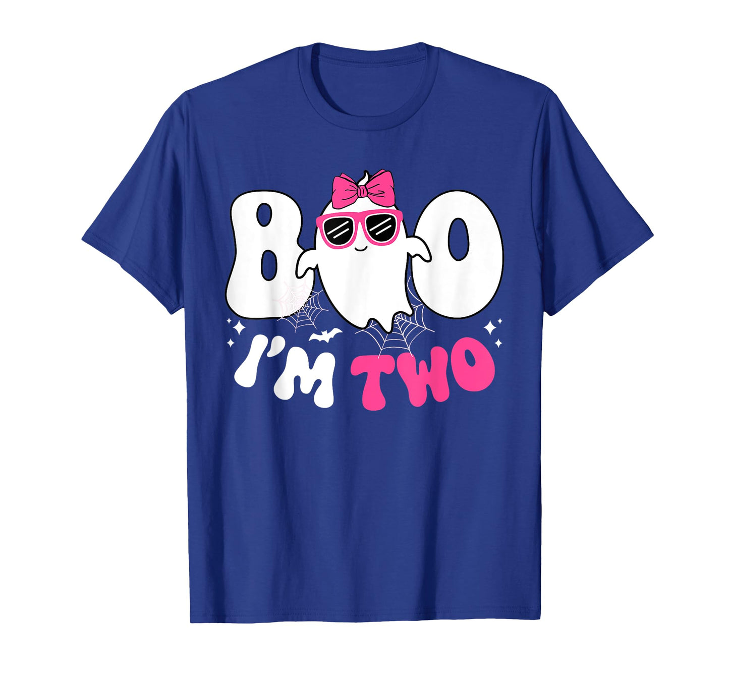 Kids Ghost Boo I'm Two 2nd Birthday Girl Halloween T-Shirt
