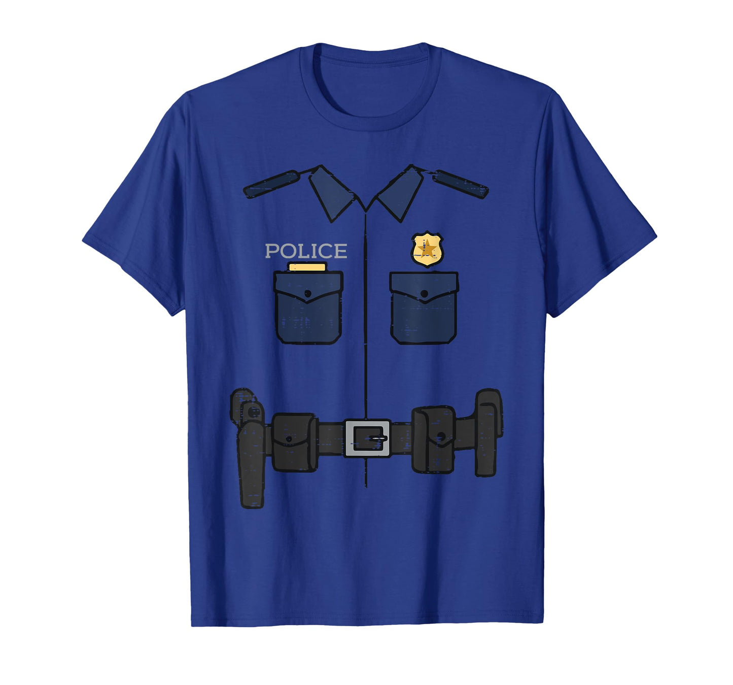 Halloween Police Officer Costume Cop Boys Kids Men Women T-Shirt