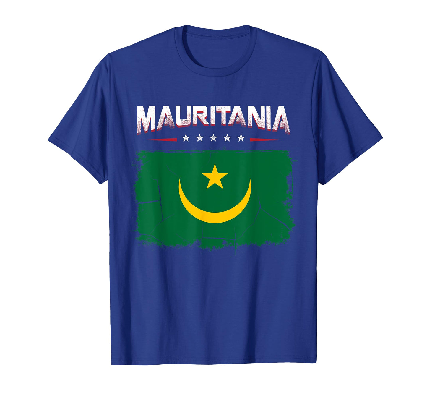 Patriotic Vintage Mauritanian Flag Mauritania T-Shirt