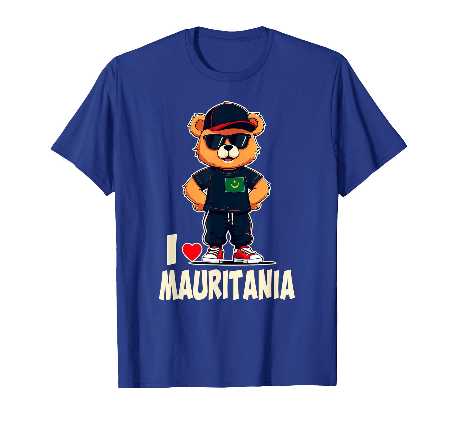 Mauritanian Flag Teddy Bear I Love Mauritania T-Shirt