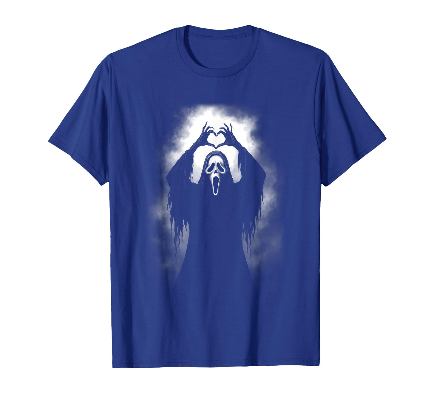 Scary Face Horror Creepy Ghost Heart Hands Halloween Spooky T-Shirt