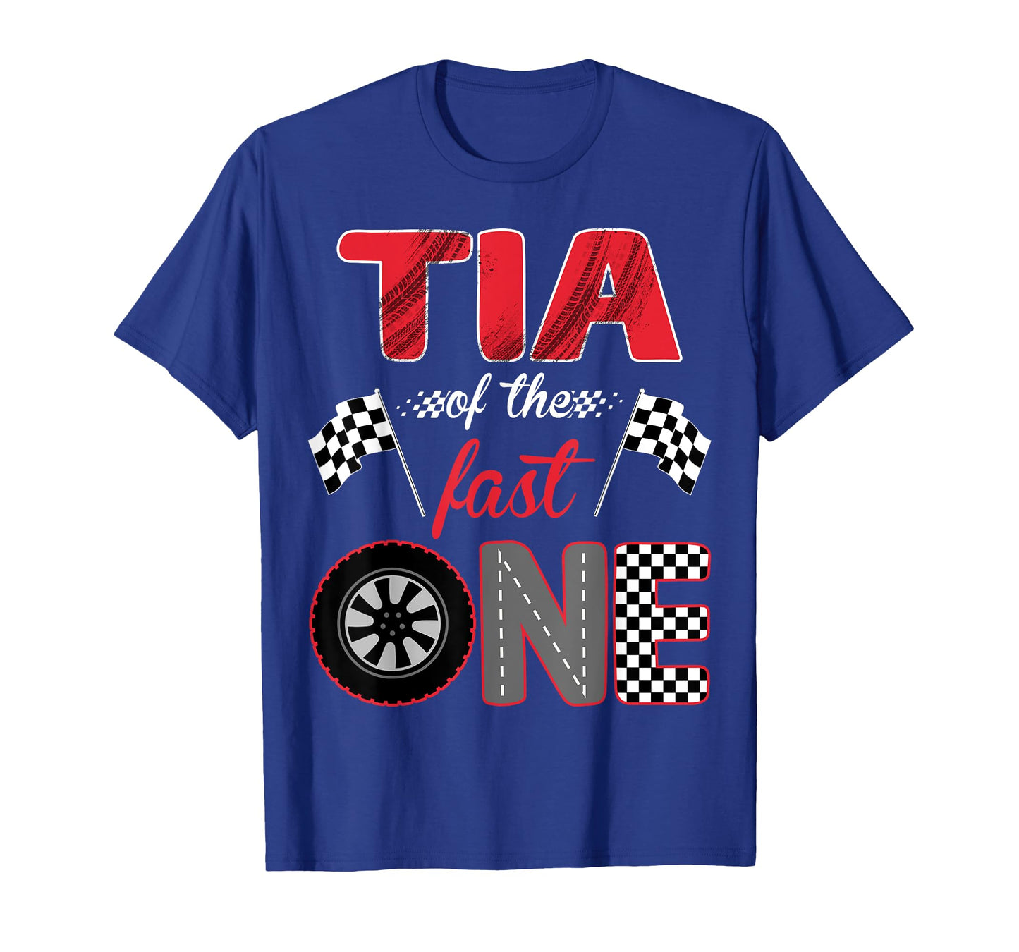 Tia Of The Fast One Birthday 1st Race Car Family T-Shirt