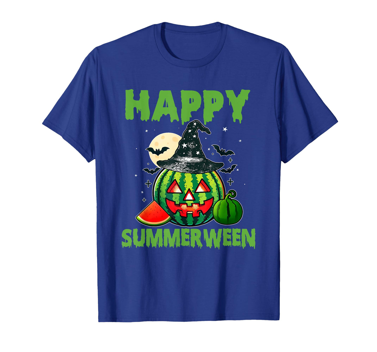 Watermelon-o'-lantern Happy Summerween Summer Watermelon T-Shirt