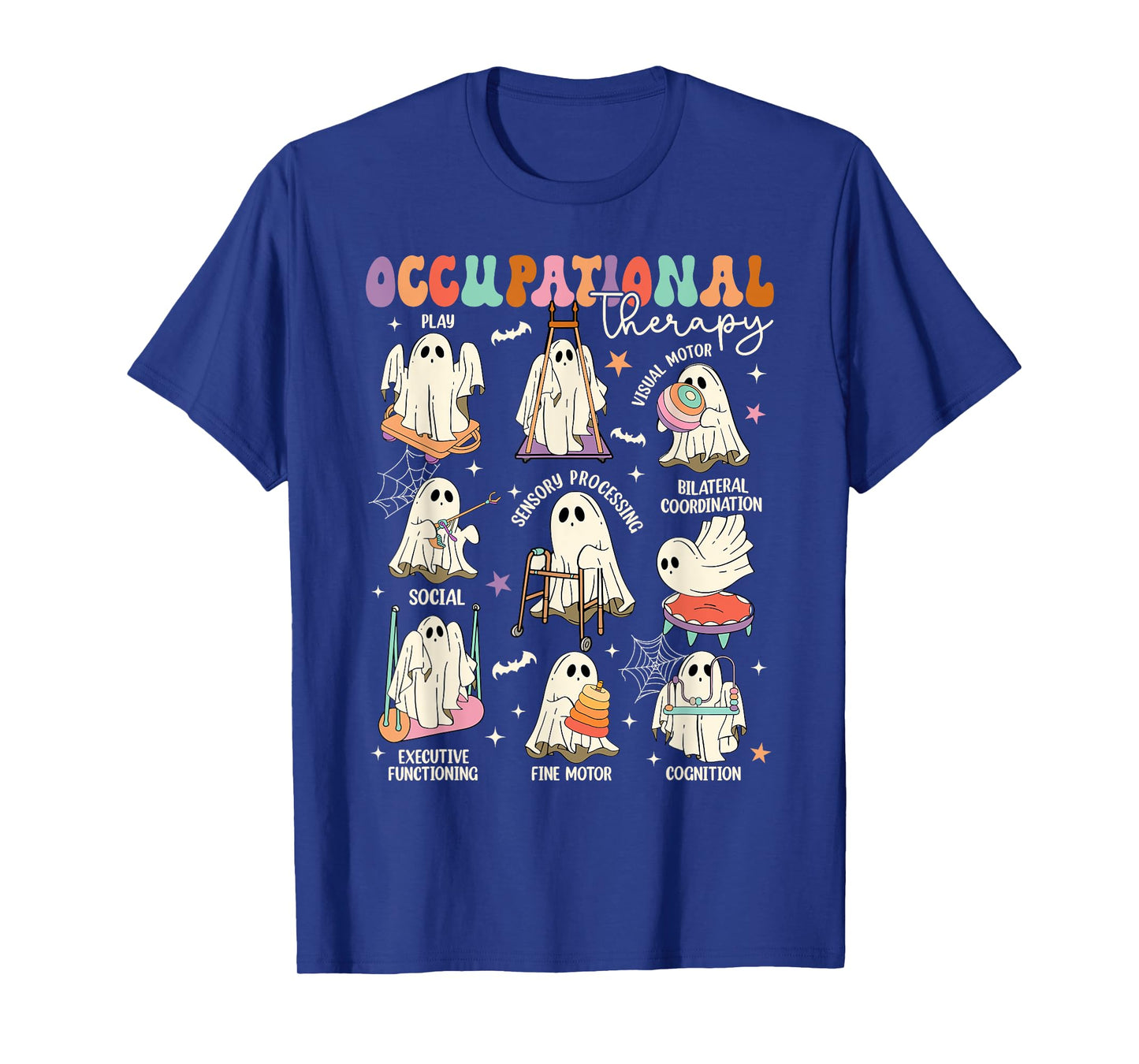 OT Occupational Therapy Therapist Spooky OTA Halloween Ghost T-Shirt