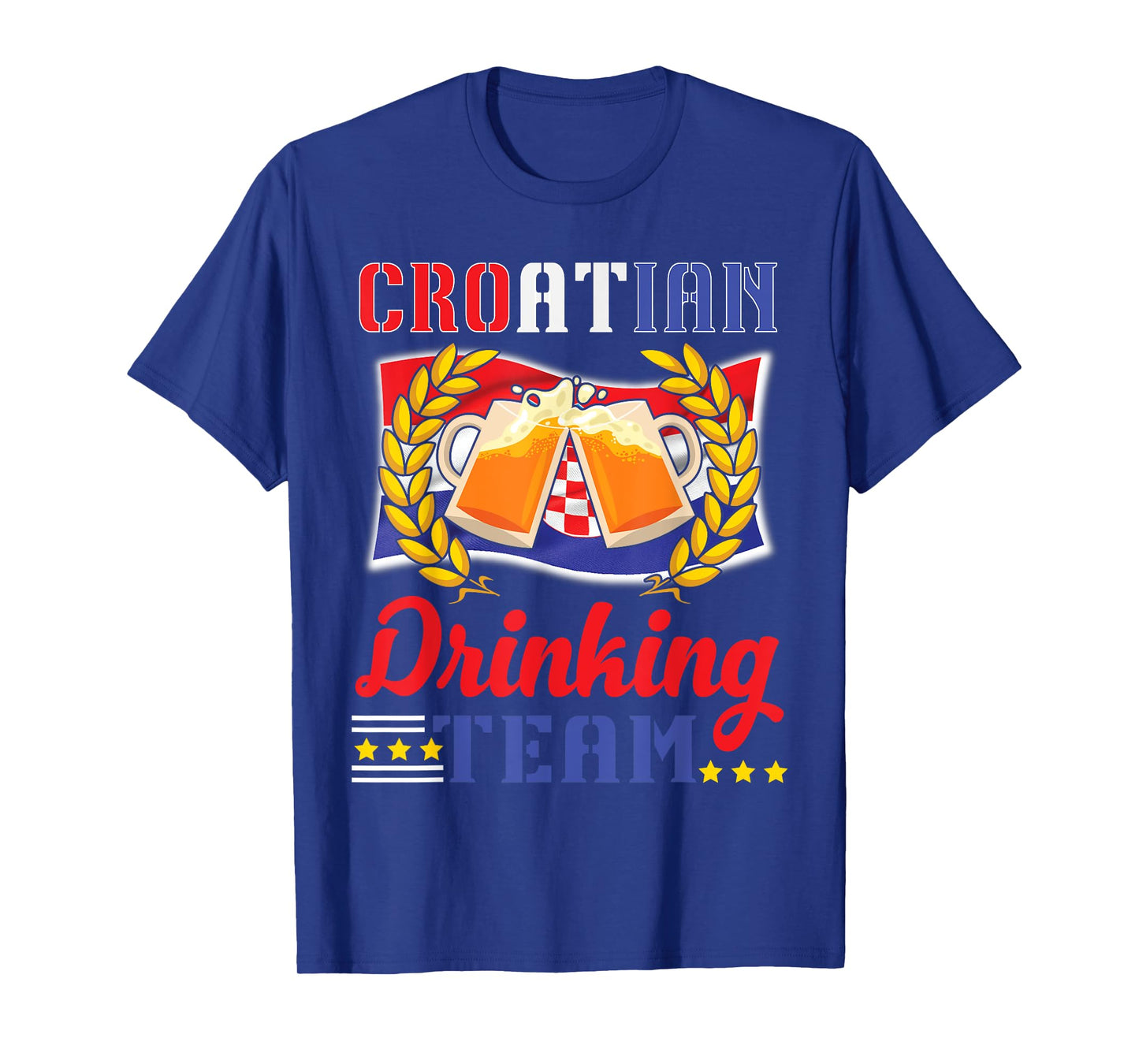 Croatian Drinking Team Celebrate Style and National Pride T-Shirt