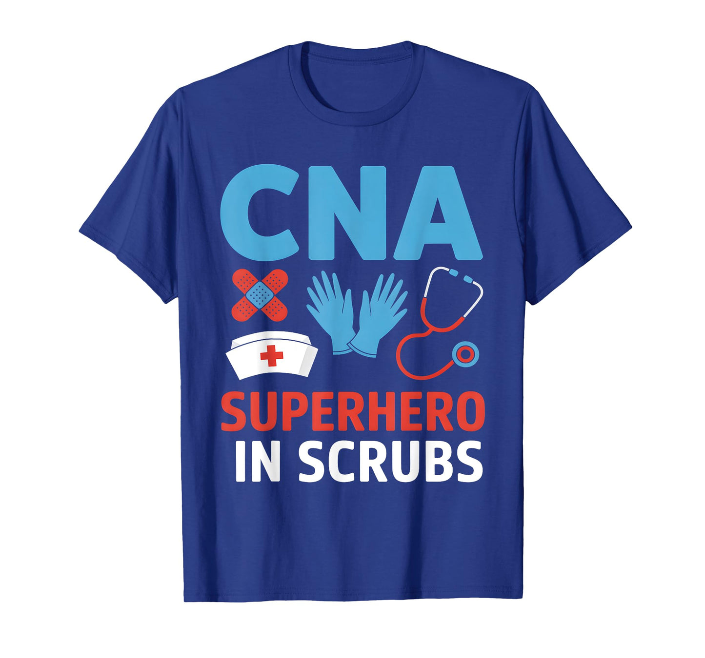 CNA Superhero In Scrubs Nursing Assistant Hospital Team T-Shirt