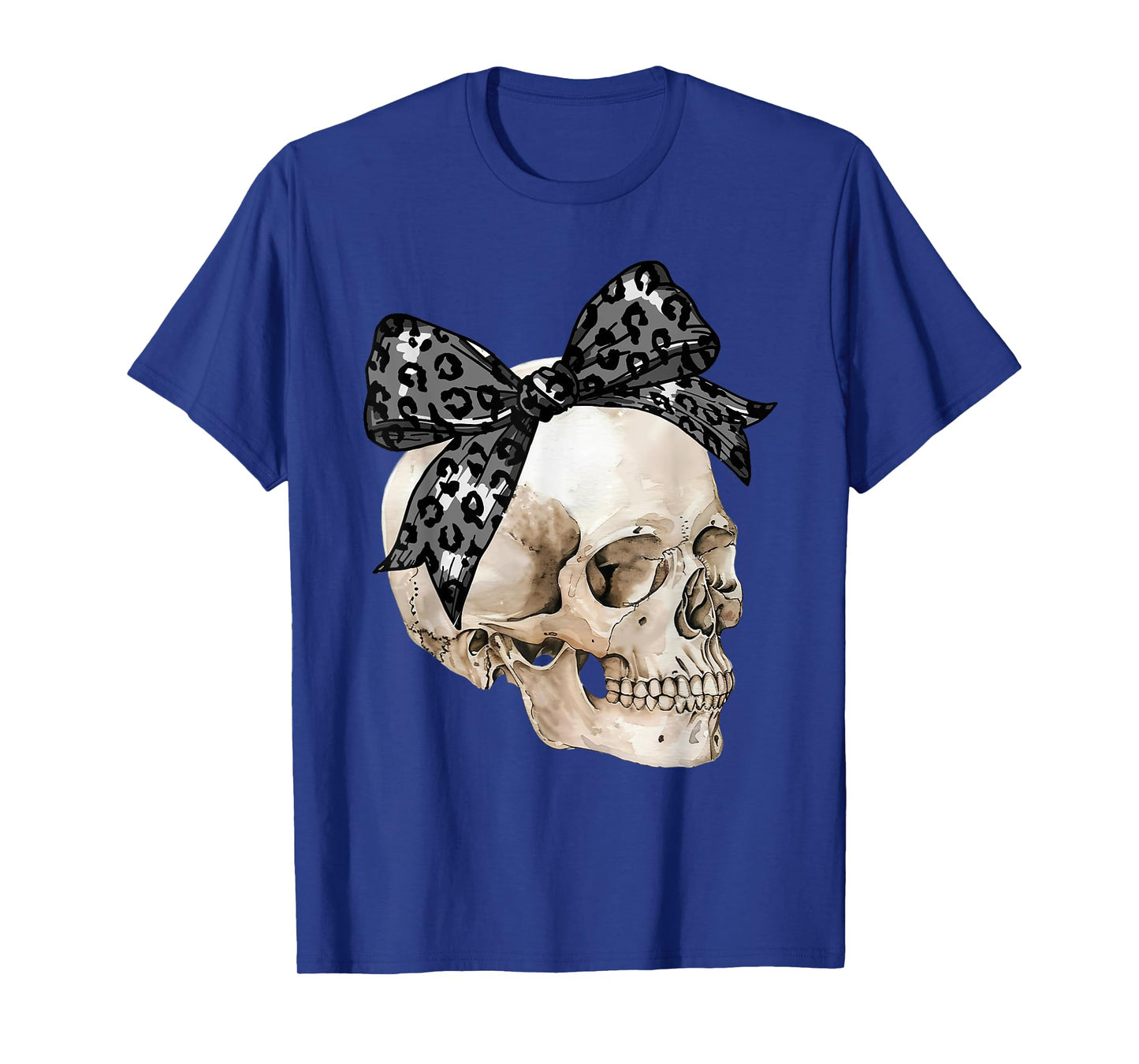 Coquette Bow Spooky Season Skeleton Skull Horror Halloween T-Shirt