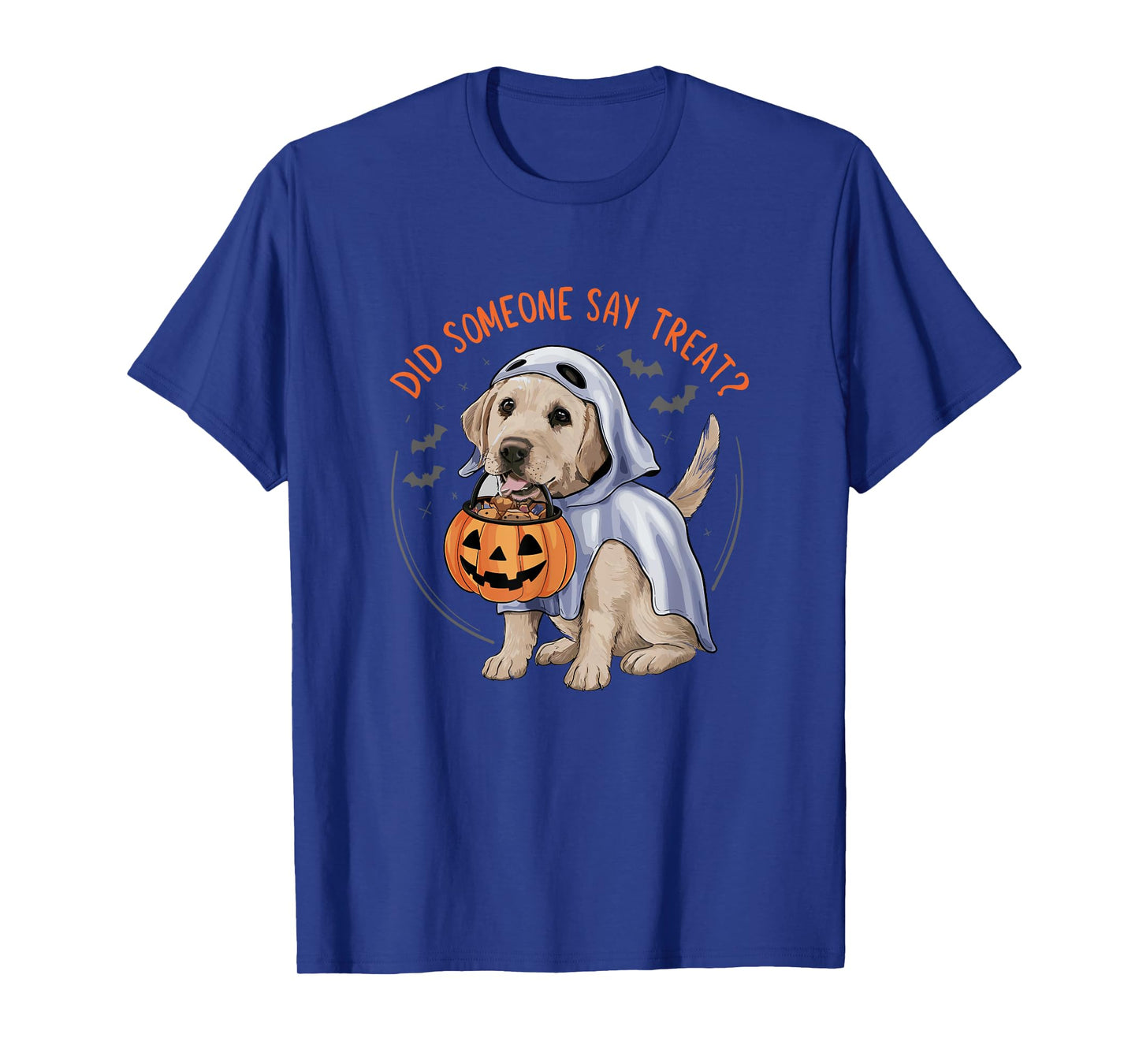 Ghost Labrador Puppy Treats Halloween Labrador Dog Men Women Kids T-Shirt