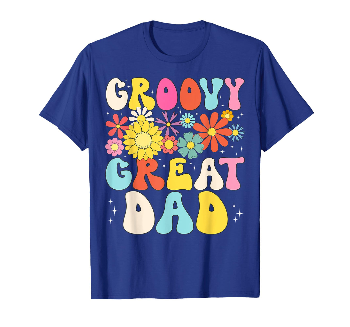 Groovy Great Dad Retro Matching Family Baby Shower T-Shirt