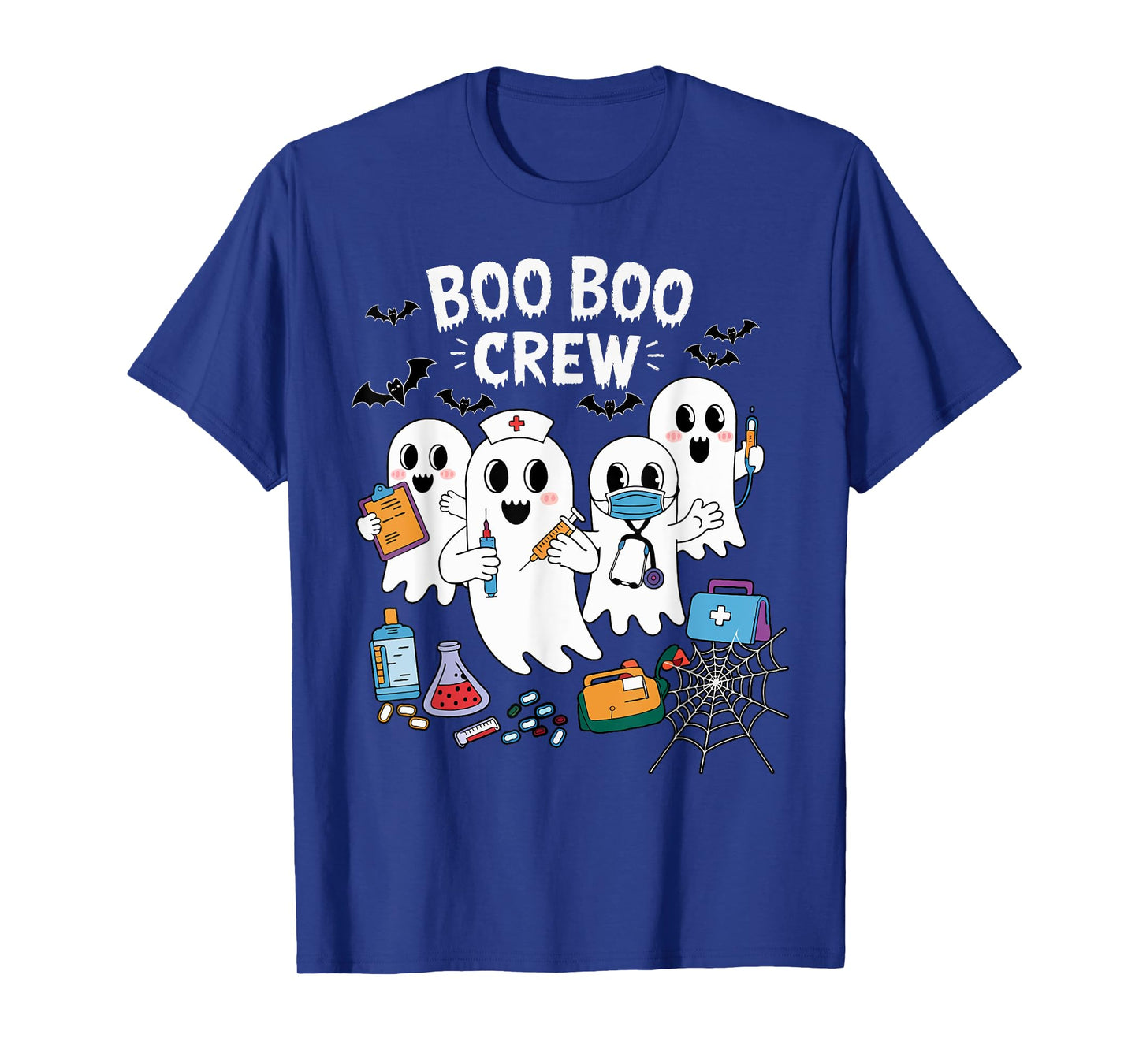 Boo Boo Crew Nurse Funny Ghost Women Halloween Nurse T-Shirt