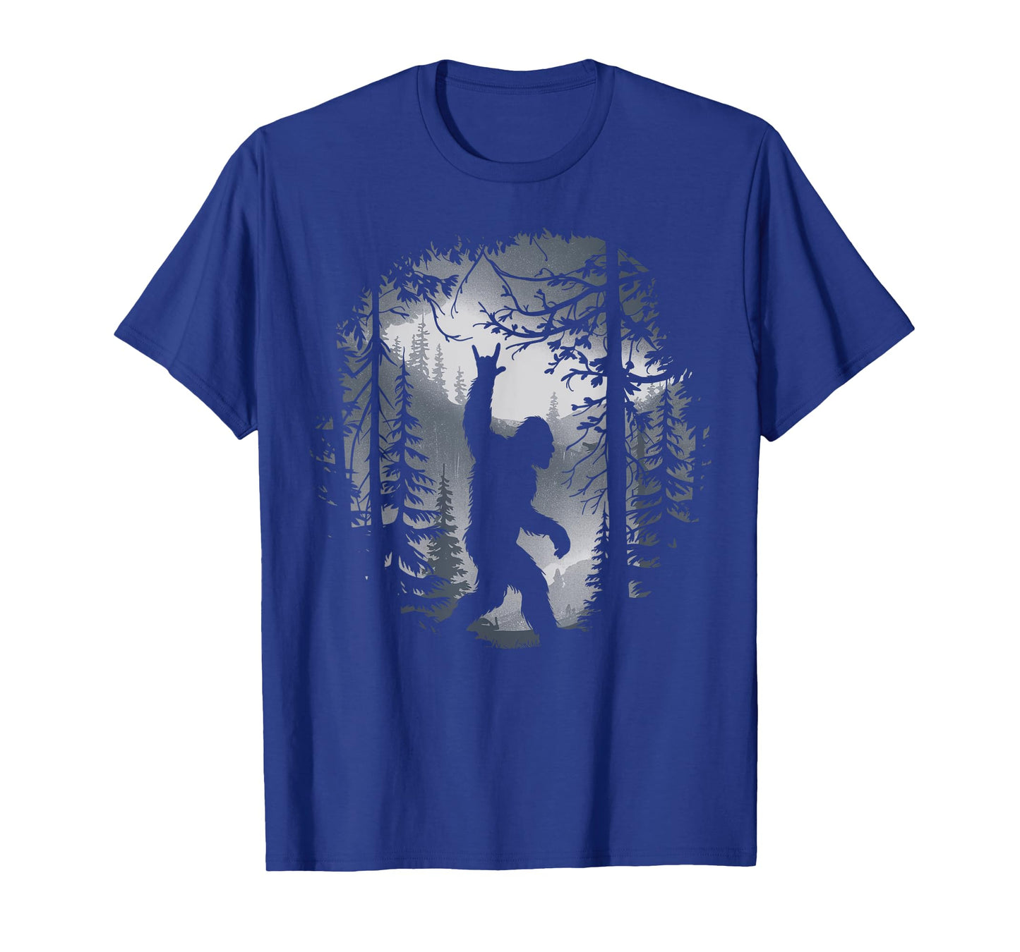 Rock On Bigfoot Sasquatch Rock And Roll Mountain Men Women T-Shirt