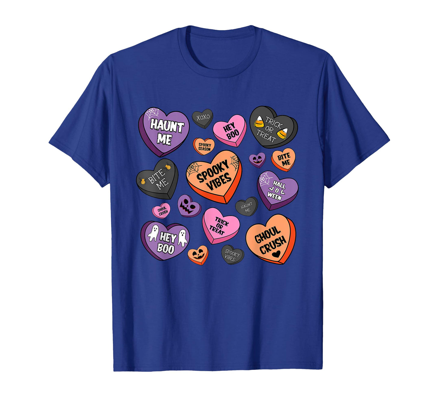 Candy Heart Halloween Spooky Vibes Candy Heart Halloween T-Shirt