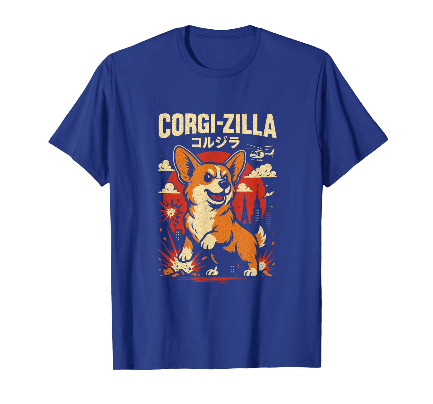 Corgi-zilla - Corgizilla Parody Japanese Art Corgi T-Shirt